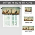 thumbnail image 6 of Rooster Kitchen Curtain Valances Farm Animal Flowers Chicken Floral Retro Country Thermal Insulated Room Darkening Curtain for Dinning Room 54 by 18 in, 1 Panel, 6 of 6