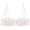 White, variant on Womens Bras Satin Half Cup Lace Anti Sagging Daily Wear Bra Push Up Bras for Women