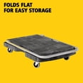 thumbnail image 2 of Triple Trolley with Straight Handle, Utility Duty with 3 In Casters, Black, 2 of 7