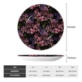 thumbnail image 2 of Wukai Orchids Flowers Print Decorative Plate for Display,Bone China Decorative Plate, Ceramic Dinner Plate with Stand, Vertical Ceramic Plate-7in, 2 of 6