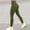 #Army Green, variant on DPTALR Women's High-Waisted Solid Color Stretch Yoga Pants Long Length,Pockets,Butt-Lifting for Fitness,Pink,Size S