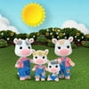 Honey Bee Acres The Cloverberrys Cow Family, 4 Miniature Doll Figures, Ages 3 and Up