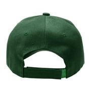 Falari Wholesale 12-Pack Baseball Cap Adjustable Size Plain Blank Solid Color Hunter Green