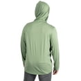 thumbnail image 5 of Realtree Men's Long Sleeve Fishing Hoodie, Performance Hooded Tee Shirt in Neptune Green, Sizes S-3XL, 5 of 9
