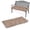Khaki, variant on 47.3 in Waterproof Indoor/Outdoor Garden Bench Seat Cushions，Thicken Patio Bench Soft Rocking Chairs Pad Lounger Seat for Wicker Loveseat Settee（47.3 X 19.6 X 3.9 inch，Red ）