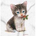 thumbnail image 2 of Christmas Cute Brown and White Kitten Women's Graphic T Shirt Tees Brisco Brands S, 2 of 5