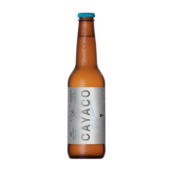 Cerveza artesanal Cayaco lager tropical 355 ml