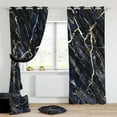 thumbnail image 1 of MAWCLOS Rideaux Protection UV Rideaux Écoénergétiques 2 Pcs Rideau de Fenêtre d'Intimité Isolé Thermiquement 2 Pcs Panneaux Épais Unis Occultant Marbre Marble-16 L:39 Pouces x H:79 Pouces *2 Panneaux, 1 of 1