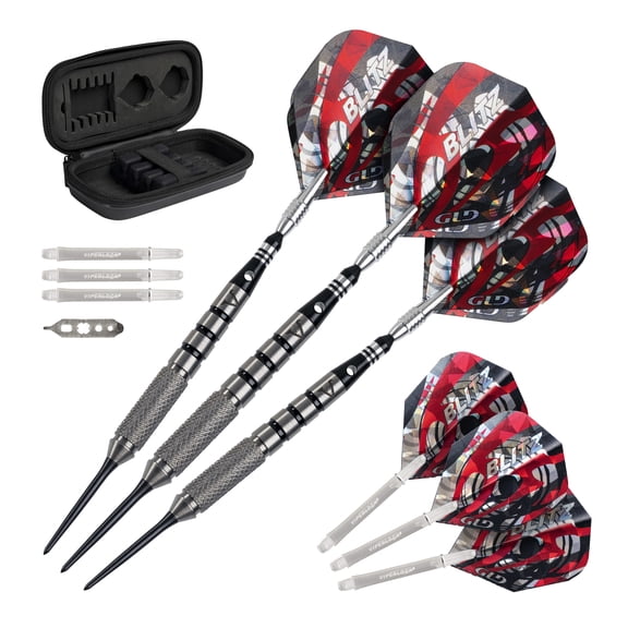 Viper Blitz 95% Tungsten Professional Steel Tip Dart Set, 24 Grams