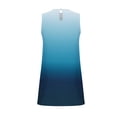 thumbnail image 4 of cocolona Summer Sleeveless Mini Dress Crew Neck Ruffle Flowy Tank Dress Fashion Casual Gradient Color Holiday Beach Sundress S, 4 of 7