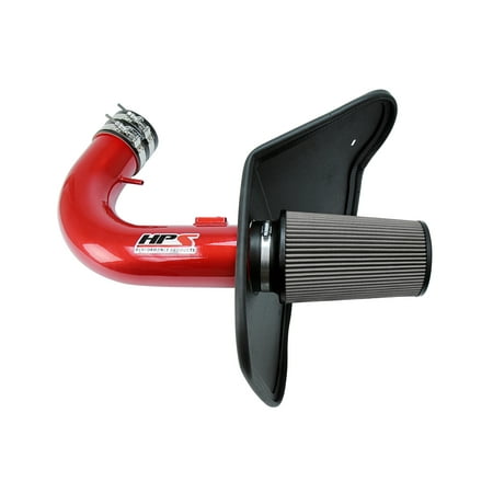 HPS Performance Red Cold Air Intake Kit for 10-15 Chevy Camaro SS 6.2L