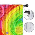 thumbnail image 4 of Pink and Yellow Tie Dye Pattern Insulated Teens Curtains Set Of 2, Bedroom Essentials, Toddler Room Decor 52x84in(132x213cm), 4 of 4