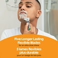 thumbnail image 4 of BIC Flex 5 Sensitive Men's Refillable 5-Blade Razors, Comfortable Shave, 1 Handle and 7 Cartridges, 4 of 6