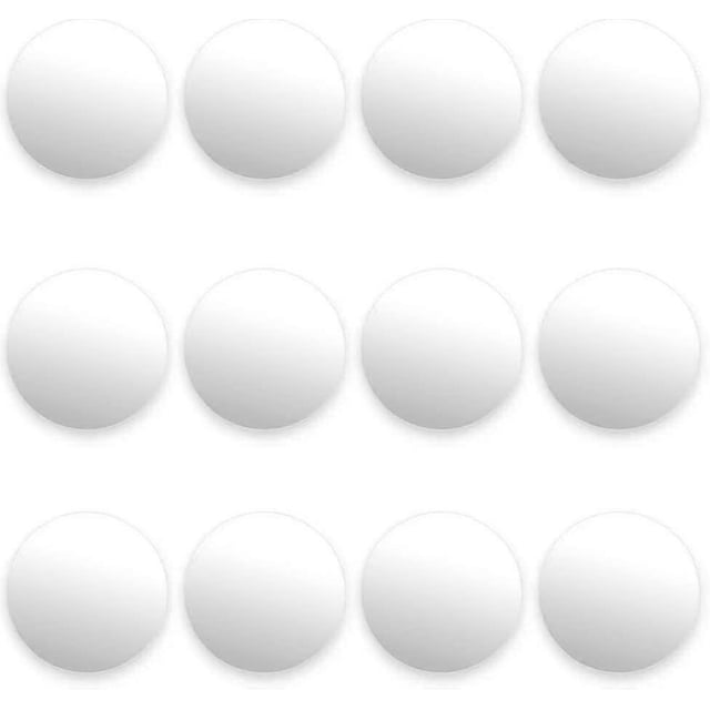 Paquete de 12 pelotas de fútbol blancas lisas para mesas de fútbol estándar Pelotas de fútbol de mesa clásicas