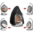 thumbnail image 4 of Funda para silla colgante de jardín Levamdar 210D Oxford impermeable negro 115x190cm, 4 of 5