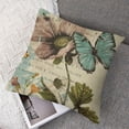 thumbnail image 7 of PIKWEEK  Butterfly Farmhouse Throw Pillow Covers, Wild Butterflies Set of 2 Cushion Case Pillow Cover for Bed  Couch Square Throw Pillowcases for Men Women Multiple specifications&nbsp; White, 7 of 7