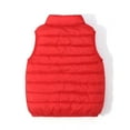 thumbnail image 3 of Hicidod Winter Puffer Vest for Kids Sleevelss Zipper Warm Down Coat Lightweight Fashion Solid Color Thicked Puffy Jacket, 3 of 7