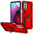 thumbnail image 1 of Jiahe Cover For Motorola Moto G Stylus 5G'2022)(6.8 inch,Slim Shockproof with Degree Rotation Ring Stand,Magnetic Car Mount Ring Holder,Heavy Duty Hard Phone Case,Red, 1 of 7