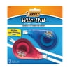 BIC Wite-Out Brand EZ Correct Correction Tape, White, 39.3 Feet, Pack of 2