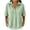 *Green, variant on Women's Waffle Knit Short Sleeve Henley Blouse, Ladies' Collared V-Neck Casual Tunic Top, Button Down Solid Color Shirt For Women,Purple,S-3XL