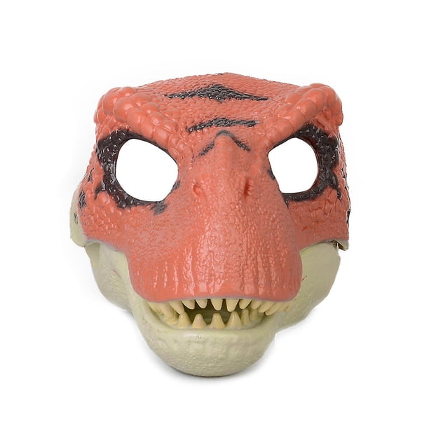 Dinosaur Mask Headgear,jurassic World Dinosaur Toys With Opening Moving Jaw,velociraptor Mask&tyrannosaurus Rex Mask Bundle