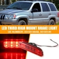 thumbnail image 2 of Tail High Mount Brake Stop Light 55155140AB Third Brake Light Rear Cargo Lamp for Jeep ABS Black Red, 2 of 6
