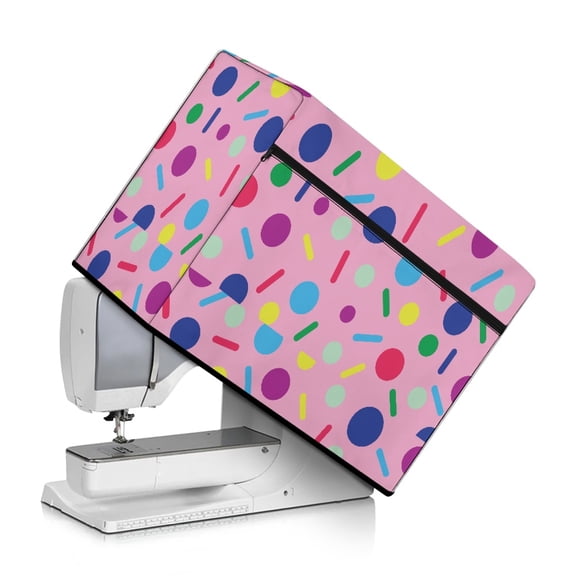 HELLHERO Sewing Machine Dust Cover Polka Dots Machine Washable Protective Cover for Women