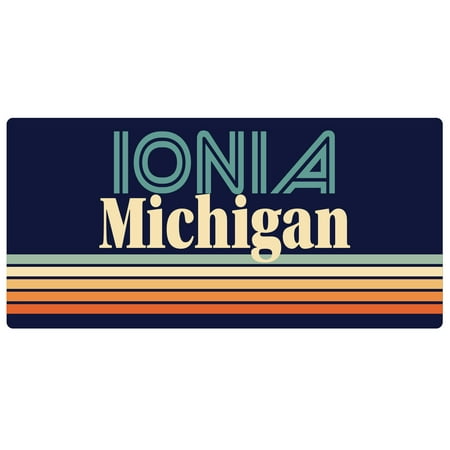 

Ionia Michigan 5 x 2.5-Inch Fridge Magnet Retro Design