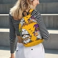 thumbnail image 6 of Naloa Cute Gnomes Halloween Canvas Backpack for Men Women Rucksack Casual Travel Daypack College Tote Satchel Bookbag for Teens-Small, 6 of 7