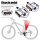 thumbnail image 4 of Pedal de bicicleta aleación de aluminio ligero montaña MTB ciclismo bicicleta pedales planos, 4 of 4