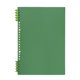 thumbnail image 1 of Nvzi Paquete de 1 cuaderno espiral A4 con diseño de cuadros, tapa dura de papel grueso extraíble, 120 páginas/60 hojas, color verde, 1 of 3