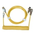 thumbnail image 1 of Cable USB tipo C para conector de aviador de teclado mecánico (amarillo) WDOplteas  Para estrenar, 1 of 9