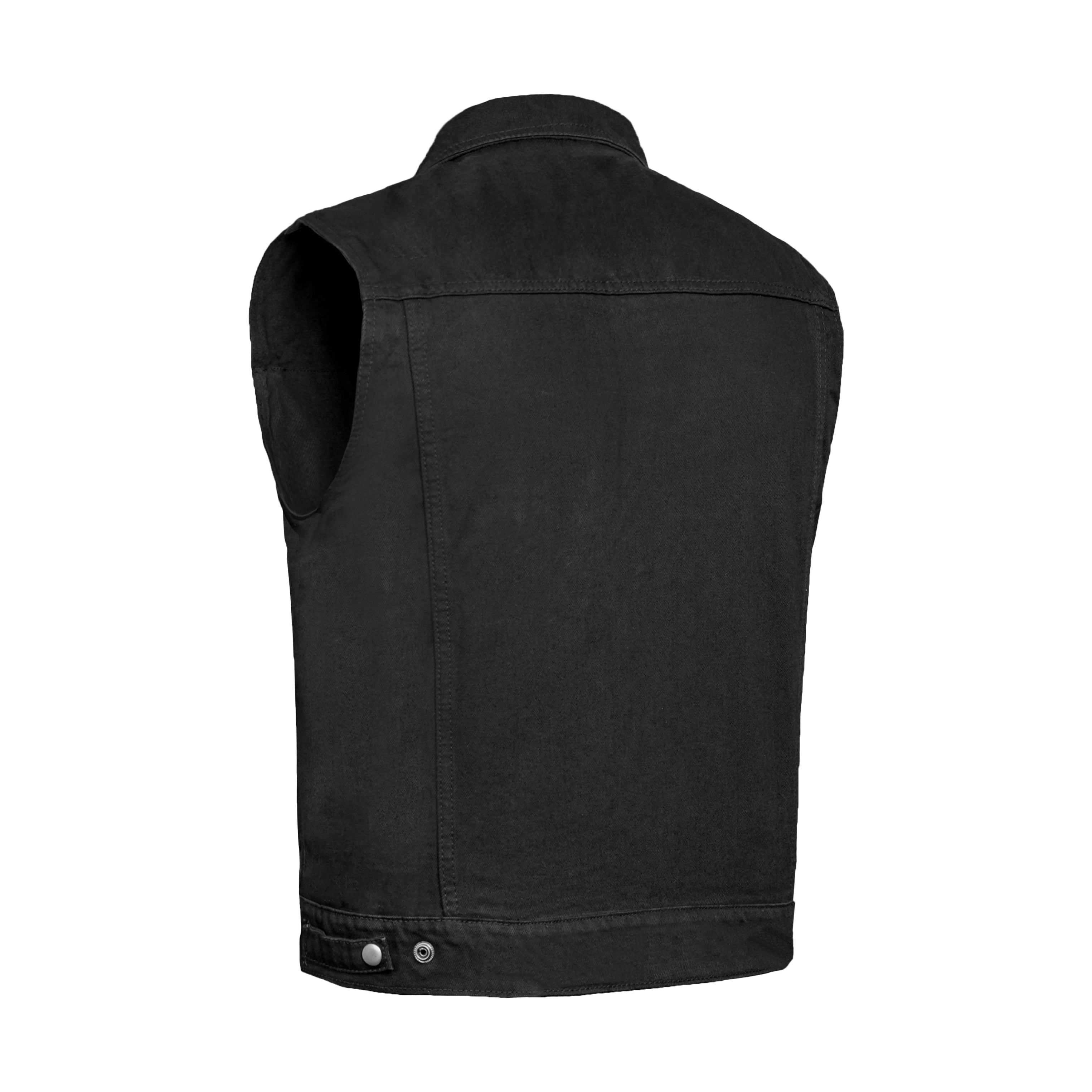 Daniel Smart S to 6XL Sleeveless Denim Biker Vest for Men Unique