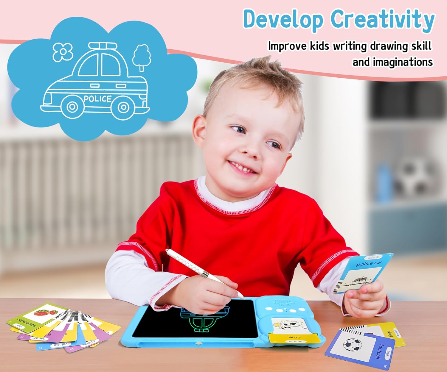 Magotan 2-in-1 Drawing Tablet and Talking Flashcard Reader photo 8