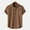 01 Coffee, variant on zfwon Mens Button Down Short Sleeve Shirt Summer Casual Solid Color Loose Lapel Collar Tops Lightweight Breathable Hawaii T-Shirts Fashion Quick Dry Hawaiian Beach Tops