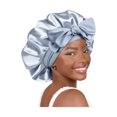 thumbnail image 1 of wonima11 Silk Bonnet for Sleeping Women Adjustable Double Layer Satin Bonnet Reduce Friction Prevent Frizz Natural Curly Hair, 1 of 1