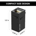 thumbnail image 2 of iwillink RJ45 Cat6 Keystone Coupler 25-Pack, Female to Female Cat6 Keystone Jack, UTP Keystone Coupler Insert,Keystone Jack, Black, 2 of 8