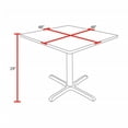 thumbnail image 4 of Regency Cain 48 in. Square Breakroom Table- Noble Oak & 4 M Stack Chairs- Blue, 4 of 10