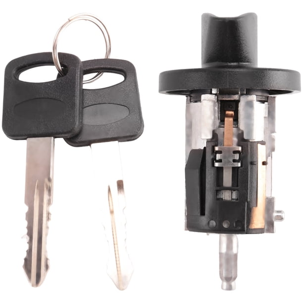 Cilindro De Bloqueo De Encendido Con Bisel Negro Con Llave Para Varios