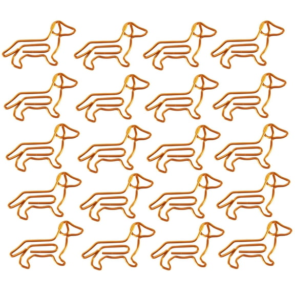 Tyeign Animal Paper Clips, Paper Clips for teens Animal Shaped Paperclip Fun Paper Clips Assorted Colors Paperclip Coated Paper Clips Bookmark Clips for Document Organizing 20 Counts Orange