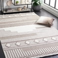 thumbnail image 2 of SAFAVIEH Lotus Joshua Geometric Area Rug, Ivory/Beige, 6'7" x 6'7" Square, 2 of 8