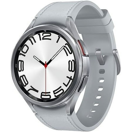 Samsung Galaxy Watch 6 Classic 47mm Stainless-Steel Smartwatch w/ Fitness Tracker, Heart Monitor, BIA Sensor, Bluetooth - Silver