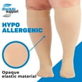 thumbnail image 6 of (3 Pairs) Wide Calf Unisex Compression Knee High 20-30mmHg - Beige, 3X-Large, 6 of 11