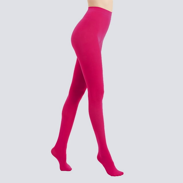 Miqool Collants pour Femmes 80D Doux Opaques Couleur Unie Extensibles Pantyhose Collants pour Carnaval, Robes et Usage Quotidien
