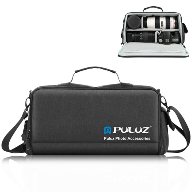 EDTara Portable Camera Crossbody Shoulder Bag Handbag Waterproof Shockproof Digital Camera Lens Storage Bag Photography Supplies