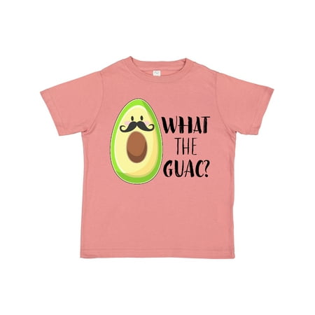 

Inktastic What the Guac Avocado with Mustache Gift Toddler Boy or Toddler Girl T-Shirt