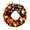 B, variant on Halloween Wreath Non Woven - Glowing Pumpkin Wing Spider Web Door Decor with Warm LED Light - 1 Pack
