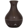 thumbnail image 1 of Difusor de aceite esencial eléctrico, ultrasónica, generador de niebla, de grano de , Mini humidificador USB , de Marron oscuro, 1 of 8