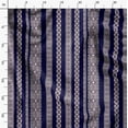 thumbnail image 3 of Soimoi Pure Silk Blue Fabric By the Yard - 42 Inch Wide -Geometric Material - Artistic and Modern Patterns for Various Uses Printed Fabric, 3 of 6