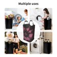 thumbnail image 4 of DouZhe 50L Rectangular Laundry Basket, Trendy Style Vaporwave Prints Waterproof Foldable Laundry Hamper with Aluminum Handles, 4 of 6